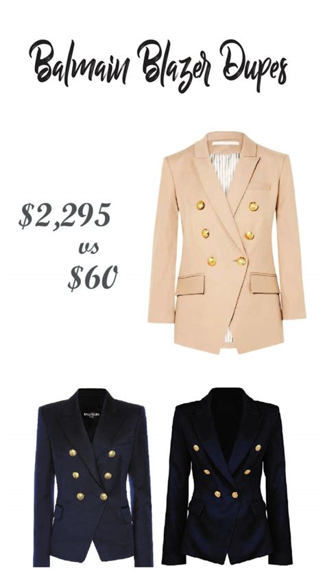 balmain dupe bag|cheap balmain blazer dupe.